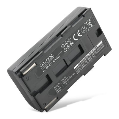 Battery for Canon XF100 XL1 XH-A1 XM2 XL2 XM1 XL1S XF105 XL-H1 XH-G1 E-30 V60Hi MV1 V420, Phase One P25, P45, P65 BP-915 BP-945 BP-930 BP-911 BP-941 BP-927 BP-924 BP-914 (2000mAh, 7.4V) from CELLONIC