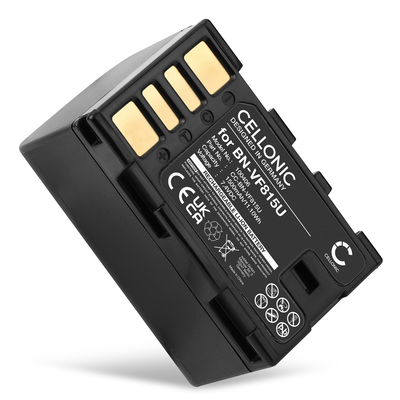 Batterie pour JVC PX100 HM200 MG330 HM100 D728 D750 HD200 BNVF808 BNVF823 1500mAh de CELLONIC