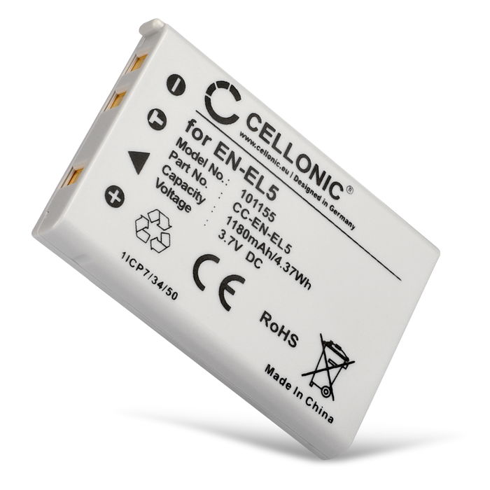 Nikon Coolpix P4 Batterie 1180mAh de CELLONIC