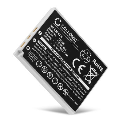 Batterie 650mAh pour appareil photo Nikon Coolpix S9, S1, S2, S3 - Remplacement modèle EN-EL8