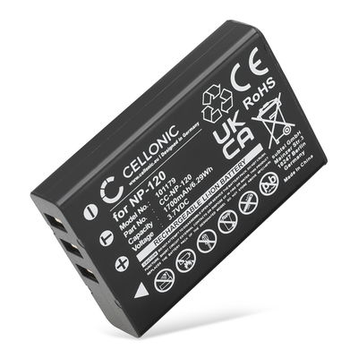 Battery for FujiFilm FinePix F10, F11, M603, NP-120 1700mAh from CELLONIC