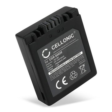 1x Batterie pour Panasonic Lumix DMC FZ20, FZ5, FZ1, FZ10, FZ2, FZ3, FZ4, FZ15, CGA-S002 CGA-S002e CGA-S002e-1B CGR-S002 DMW-BM7 (700mAh, 7.4V) de CELLONIC