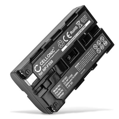 Batterie pour Sony HDR-FX7e GV-D200 HDR-FX1000e NP-F550 -F330 -F75 2600mAh de CELLONIC