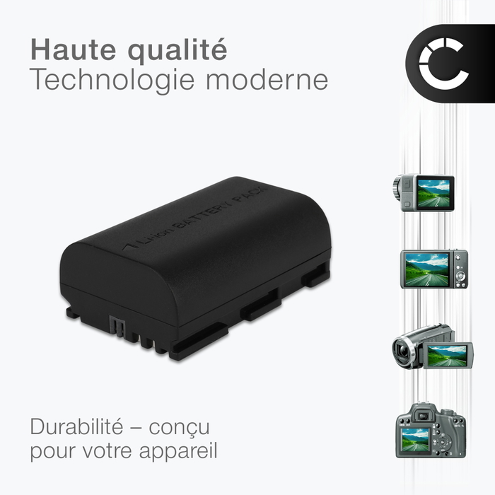 2 Batteries LP-E6 DSTE 2600mAh Pour Canon EOS 5D, 6D, 7D, 60D, 70D - Remplacement Fiable