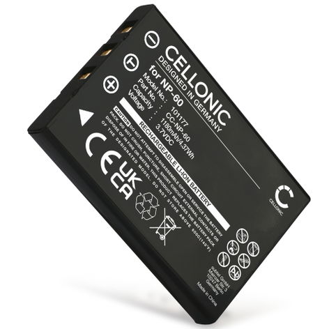 Battery for Toshiba PDR-5300; PDR-8300; PDR-T20; PDR-T30 PDR-BT3 (1180mAh, 3.7V) from CELLONIC