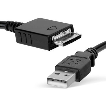 USB Data Cable for Sony Walkman NW-A55L NWZ-ZX2, NWZ-A15, -A10, NWZ-A816, -A818, NWZ-E858, NWZ-ZX1, -ZX100 Charger 1m Fast Transfer Charging Cable Walkman Connector - Black