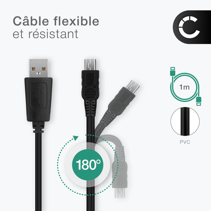 CÂBLE DE CHARGE et de données USB 2 en 1 compatible avec Sony PSP 1000 3000 EUR 5,69 - FR