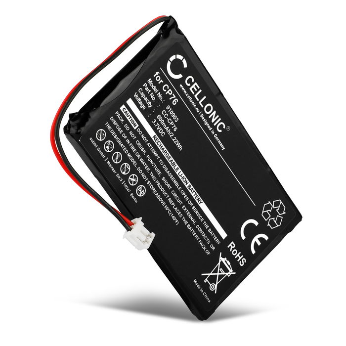 Batterie CP76 600mAh pour téléphone fixe Grundig Calios 1 / Calios A1 / Calios H1