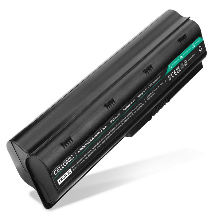 Batterie pour HP Envy 17-1000, 2200, 650, G62, Pavilion G6t-2200, G6z-1c00, G6z-1d00, G6-2200, Presario CQ57, CQ58, MU06 10.8V 8800mAh de CELLONIC