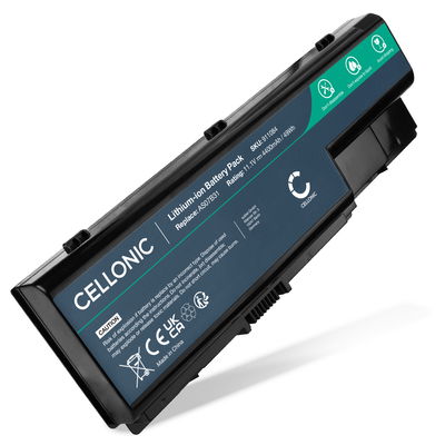 Batterie pour Acer Aspire 8930G, 8920G, 8920, 7738G, 5920, Packard Bell EasyNote LJ65, LJ75, LJ71, eMachines E520, eMachines E510, Acer AS07B31 11.1V 4400mAh de CELLONIC