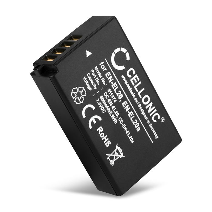 Nikon EN-EL20 Batterie 800mAh de CELLONIC
