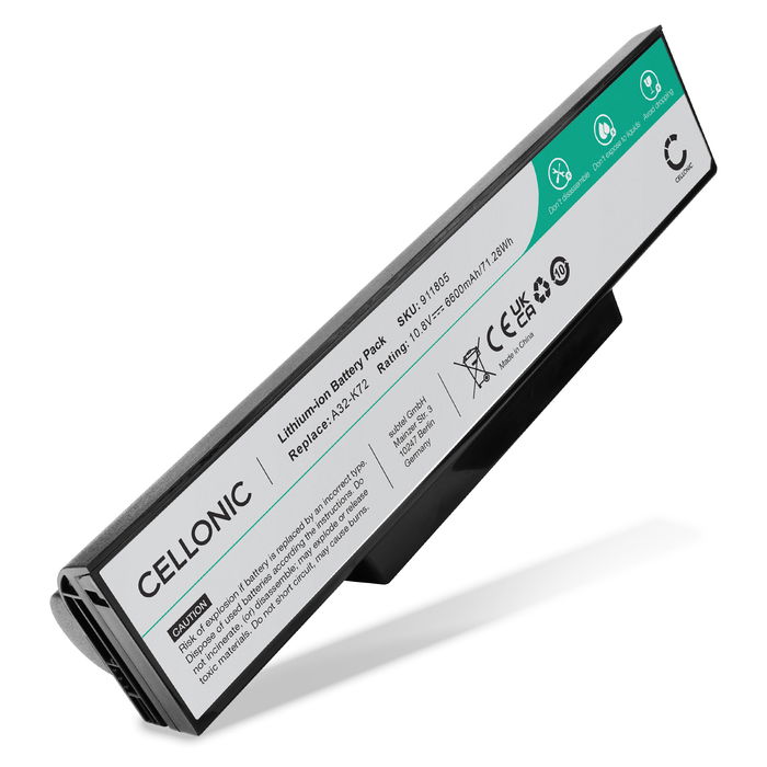 ASUS X73E Batterie 6600mAh de subtel