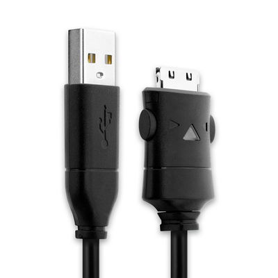 USB Data Cable for Samsung YP-K3 YP-K5 YP-P2 YP-P3 YP-Q1 YP-Q3 YP-R1 YP-S3 YP-S5 YP-T10 YP-T9 Charger 1.5m Fast Transfer Charging Cable SUC-C2 24 Pin - Black
