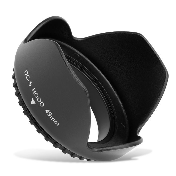 Ø 49mm Camera Lens Hood for Universal Ø 49mm - Plastic Bayonet Flower / Tulip / Petal Lens Shade from CELLONIC