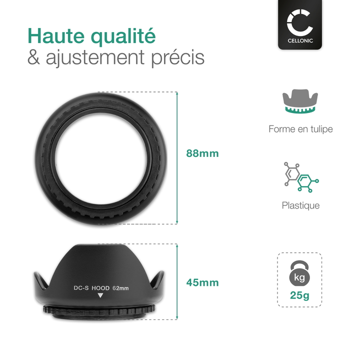 Pare-Soleil Sigma LH876-02 Pour Objectif 24-105mm F4 DG HSM – Anti-Reflets & Protection Optimale