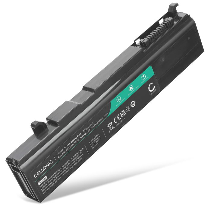 Battery for Toshiba Tecra A9, M10, A10, M5, P10, S4, A2, Satellite A50, Pro U200, Pro S300, PA3356U, PABAS071, PABAS105 10.8V 4400mAh from CELLONIC