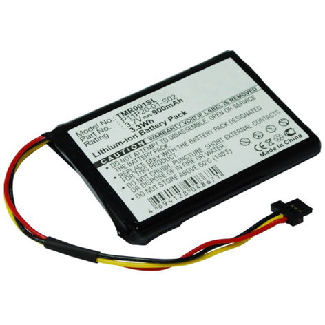 Batterie pour GPS TomTom Route XL; XXL 540, 550, 540T, 550M, Central Europe, 540M, 540s, 550T ICP653443M (900mAh, 3.7V) de subtel