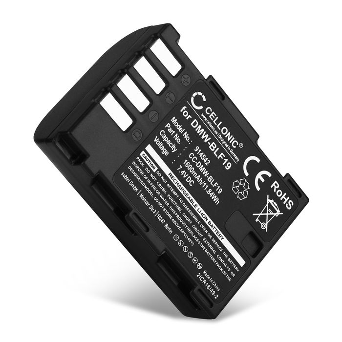 Panasonic Lumix DC-GH5 Batterie 1600mAh de CELLONIC
