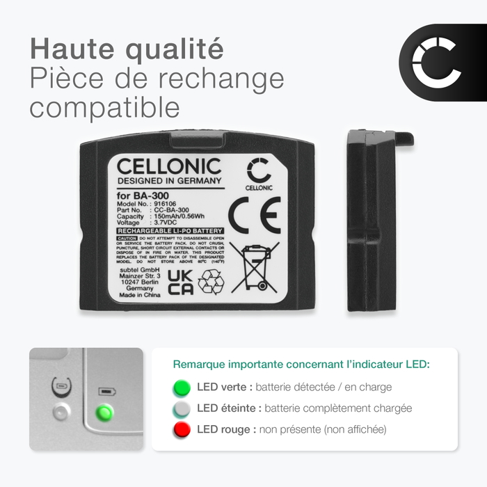 vhbw batteria compatibile con Sennheiser IS 410, IS 410TV, RI 410, RS 4200, RS 4200 TV, Set 830 auricolari cuffie wireless (140mAh, 3,7V, Li-Poly vhbw batteria compatibile con Sennheiser IS 410, IS 410TV, RI 410, RS 4200, RS 4200 TV, Set 830 auricolari cuffie wireless (140mAh, 3,7V, Li-Poly