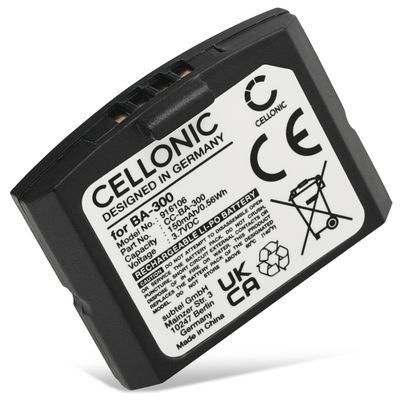 Battery for Sennheiser RS 4200 II, RR 4200, Set 840 TV, RI 410, Set 830 TV, Set 840-S, Set 900, RR 840, BA 300, 500898 150mAh from CELLONIC