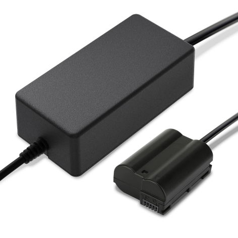 Adaptateur secteur + Batterie factice EN-EL15 pour Nikon D850; D7500; D750; Z6 II; D500 de CELLONIC