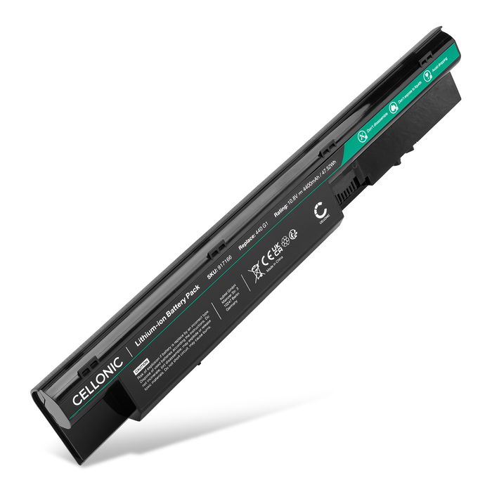 Batterie de rechange pour ordinateurs portables HP ProBook 450 G1, 470 G1, 455 G1, 450 G0, 440 G1, 470 G0, 445 G1, FP06, FP09, H6L26AA - 4400mAh 10.8V - 11.1V 