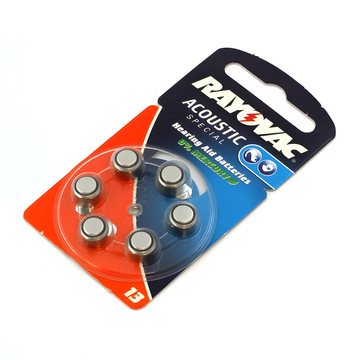 Rayovac Pile de Bouton pour Appareils Auditif HA13 (PR48 / 13) - x6