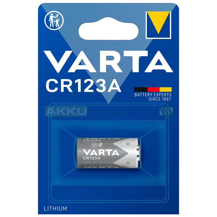 Varta Pile pour Lampe de Poche, Appareil Photo, Montre CR123A 6205 et bien d'autres appareils - x1