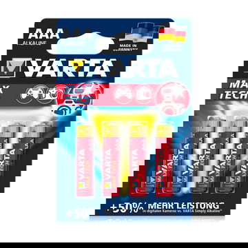 Piles batteries AAA  Varta Max Tech Varta 4703 4x