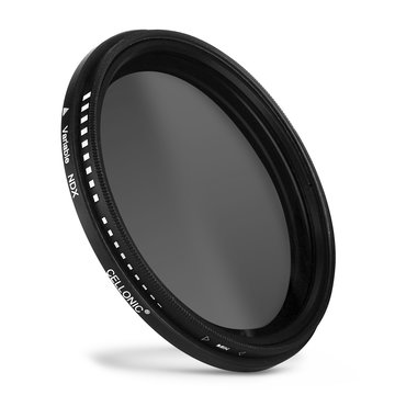 Filtre Densité neutre réglable ND2-400 pour Ø 82mm Filtre Gris Neutre