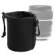 1x Camera Lens Pouch 12 cm x 10 cm – Black