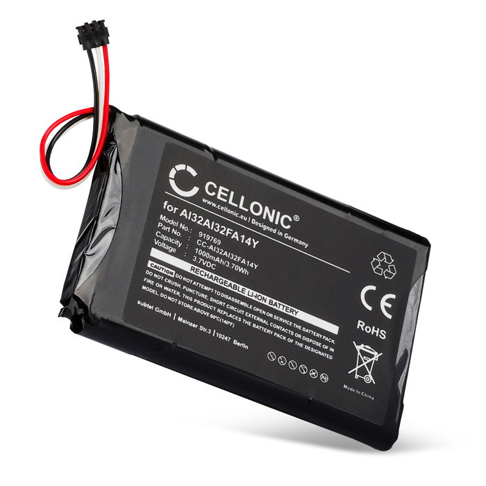 Garmin Nüvi 2559 LMT Batterie 1000mAh de CELLONIC