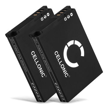 2x Batterie 1050mAh pour appareil photo Samsung L200, M110, M100 - Remplacement modèle SLB-10A SLB-10A