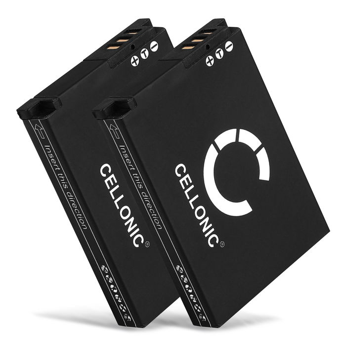 2x Samsung SLB-10A Batterie 1050mAh de CELLONIC