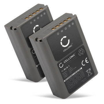 2x Batterie 1140mAh pour appareil photo Olympus OM-D E-M1, Pen E-P5 - Remplacement modèle BLN-1 BLN-1
