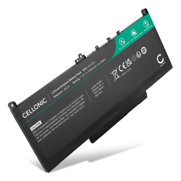 Dell Latitude 14 E7470 Batterie 7.4V 7200mAh de Cellonic