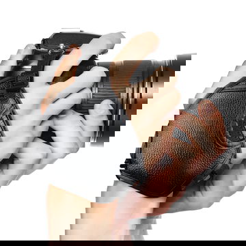 CELLONIC Hand Grip Camera Wrist Strap UK Secure Quick Release Faux Leather Camera Strap 1/4” Mirrorless, Compact, DSLR Hand Strap Harness for Canon, Sony, Nikon, Olympus - Black