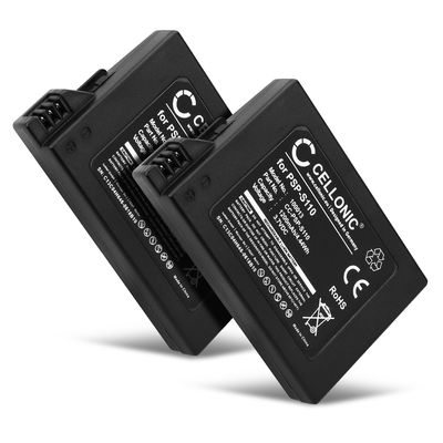 2x Batterie pour Sony PSP Slim & Lite 2 (PSP-2000, PSP-2003, PSP-2004), PSP Slim & Lite 3 (PSP-3001, PSP-3003, PSP-3004) 1200mAh de CELLONIC