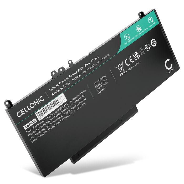 Dell P62G (Latitude E5470) Batterie 7200mAh de subtel