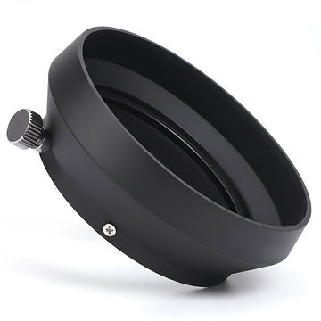 LH-48, LH48B Camera Lens Hood for Olympus M.Zuiko Digital 17mm f/1.8 ED - Metal Bayonet Cylindrical / Round Lens Shade from CELLONIC