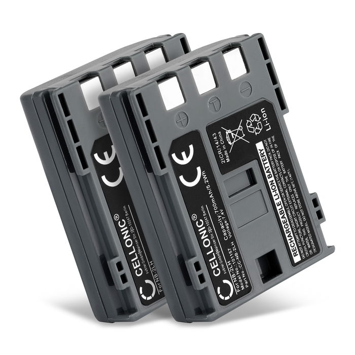 2x Canon MVX200i Batterie 700mAh de CELLONIC