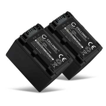 2x Batterie 1500mAh pour appareil photo Sony DCR, DEV, FDR, HDR - Remplacement modèle NP-FV70 NP-FV100