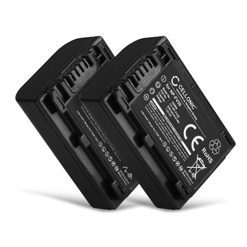 2x Batterie 650mAh pour appareil photo Sony DCR-PJ5 DEV FDR HDR NEX - Remplacement modèle NP-FV50 NP-FV70 NP-FV100