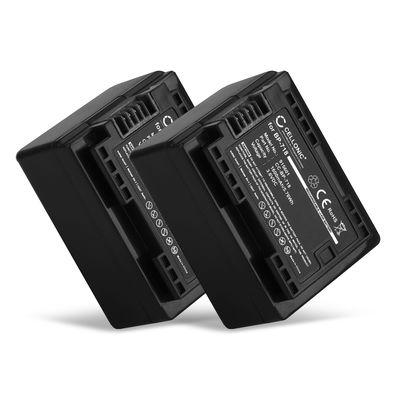 2x Batterie 1600mAh pour appareil photo Canon LEGRIA HF R506, VIXIA HF M50 - Remplacement modèle BP-718 BP-727