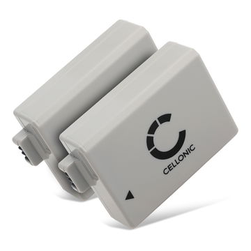 2x Batterie 1020mAh pour appareil photo Canon EOS 1000D, EOS 500D, EOS 450D - Remplacement modèle LP-E5 LP-E5