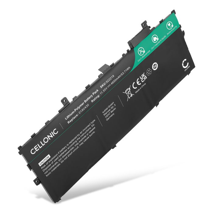 Lenovo ThinkPad X1 Carbon Gen 4 Batterie 11.55V 4650mAh de subtel