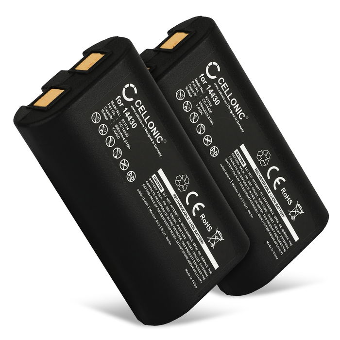 2x Batterie pour imprimante 3M PL200 / Dymo LabelManager 260 260P, 280, PnP - S0895880,W003688,14430 650mAh