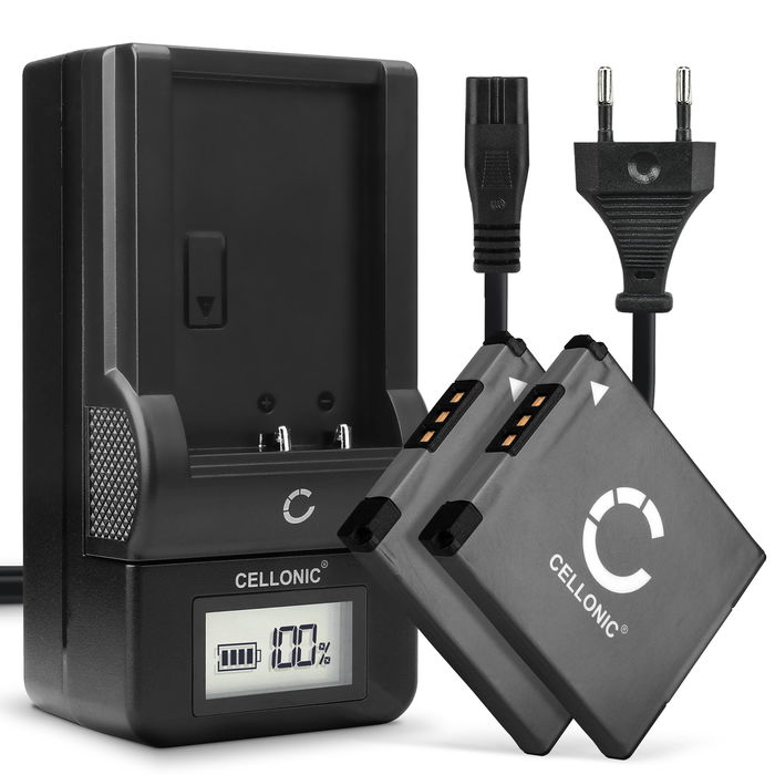 2x Canon PowerShot SX410 IS Batterie + Chargeur 600mAh de CELLONIC