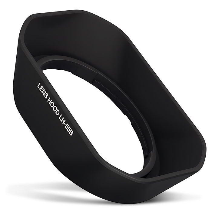 LH-55b Camera Lens Hood for Olympus M.Zuiko Digital ED 9-18mm 1:4,0-5,6 - Plastic Bayonet Square Lens Shade from CELLONIC