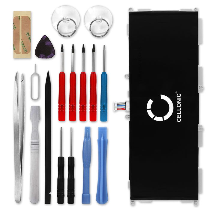 Samsung SM-T535 Galaxy Tab 4 10.1 Batterie + kit d'outils 17pcs 6000mAh de CELLONIC